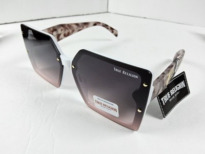 New Original TRUE RELIGION Square Sunglasses Beige Acetate Oversized Metal BGE New Original TRUE RELIGION Square Sunglasses Oversized  main image 3