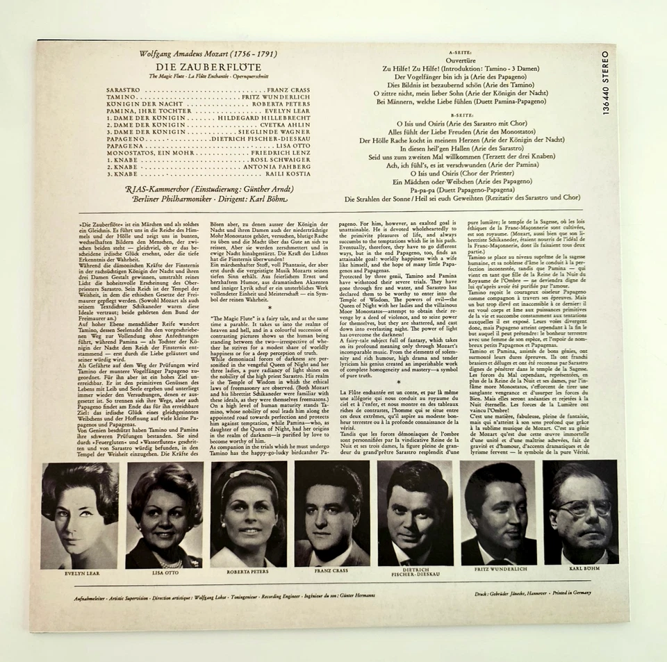 Mozart - "Die Zauberflöte" (180g, Vinyl, Reissue) - Bild 2 von 4
