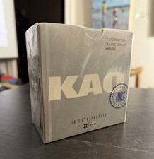 3.5 in. MF2DD DSDD floppy disks. 3 1/2" KAO brand.  Rare U.S. made disks!  NOS.