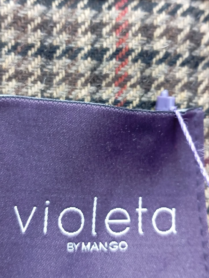 VIOLETA BY MANGO Abrigo de entretiempo Mujeres Abrigo Talla EU 40 marrón - Imagen 4 de 4