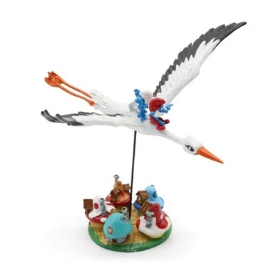 PRECOMMANDE Les Schtroumpfs et la cigogne survolant le village PIXI 5364 - Photo 1/4