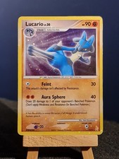 Lucario 3/11 Holo Common DP Trainer Kit: Manaphy & Lucario Pokemon MP Holo Bleed