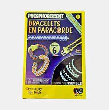 Creativity for Kids Glow-in-the-Dark Paracord Wristbands Craft Kit, Makes 6