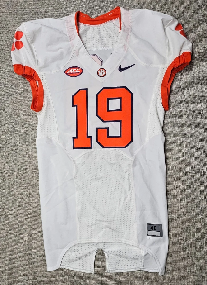 Maillot De Football Clemson Tigers 2018-22, Blanc, N°27, Taille 40 - Plaque Retirée