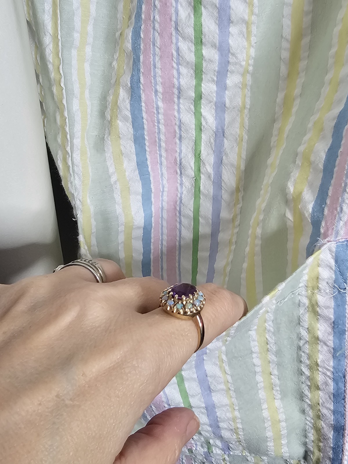 Vintage Pastel Striped Housedress - image 6