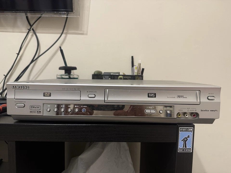 Lettore Vhs/dvd Samsung Senza Telecomando - Immagine 4 di 4