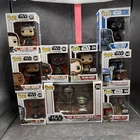 Star Wars Funko Pop Lot of 9 - Mandalorian, Grogu, Moff Gideon, Cara Dune