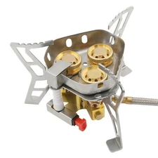 New 6800W Aluminum Alloy Outdoor Tourist Foldable Windproof Camping Gas Stove