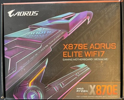 GIGABYTE X870E AORUS ELITE WIFI7 AM5 LGA 1718, ATX, DDR5, 4x M.2, PCIe 5.0, USB4