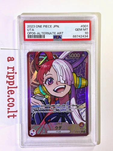 PSA 10 2024 One Piece OP06-001 Uta Alt Art Leader Wings of the Captain Japanese