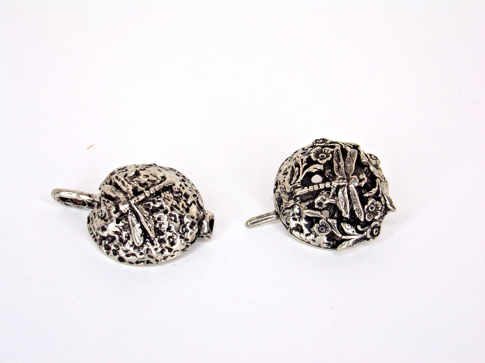 Pewter Celtic Dragonfly Diffuser Pendant Necklace… - image 3