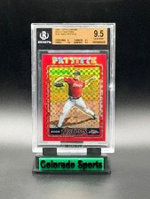 ANDY PETTITTE 2005 Topps Chrome Red X-Fractor 09/25 *crack* BGS 9.5 Gem Mint
