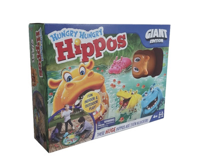 New Spin Master Hungry Hungry Hippos Giant Edition Family Fun Hasbro Board Games