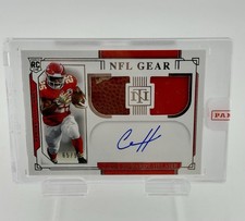 2020 Football National Treasures Clyde Edwards-Helaire RC Rookie Patch NFL Gear