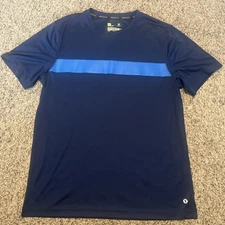 Xersion Men’s Athletic Tech T-shirt Sz Medium Navy Blue Gym Shirt