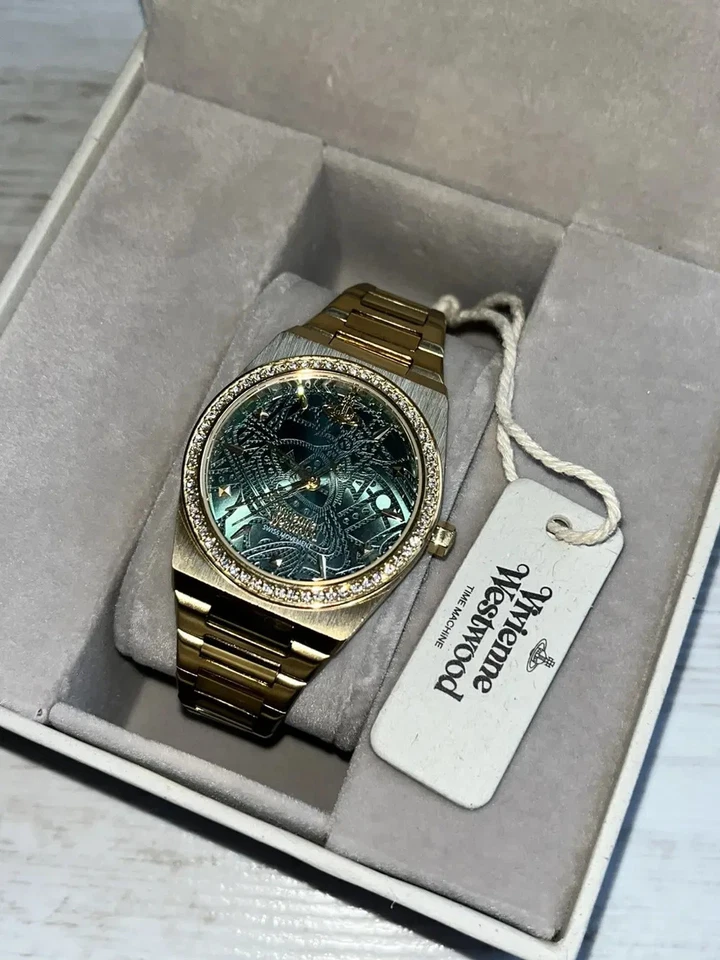 Vivienne Westwood Charterhouse Gold Quartz Watch VV244GDGR Stainless Steel 34mm - Image 3 of 4