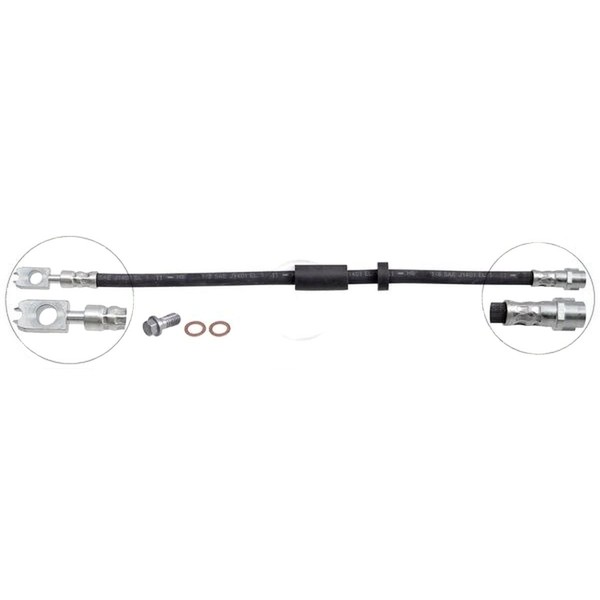 Bremsschlauch 408 Mm INN M10X1.0 Banjo 10.0 Mm A.B.S. FüR VW Lupo-image