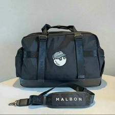 Malbon Golf 2 Way Boston Bag With Shoulder Strap Black Large Capacity Japan New