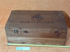 CASSETTA VINI MARCO FELUCA- CONTENITORE LEGNO - VUOTA - leggi tutto