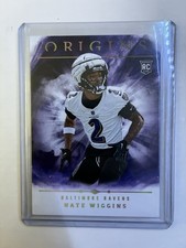 2024 Panini Origins Nate Wiggins #143 Baltimore Ravens Rookie Football Card
