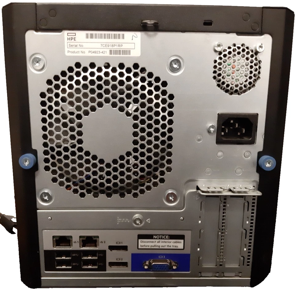 HP ProLiant MicroServer Gen10 DC Opteron X3421 2,1 GHz 32 GB 500 GB SSD - Immagine 3 di 4