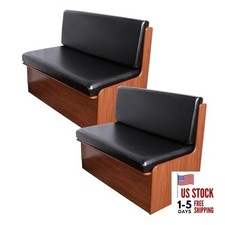 RV Dinette Cushion Covers Stretch 2 Bench Cover  2 Backrest Cover Pu-black