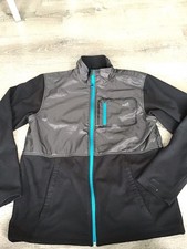 North Face Jacket Boys XL 18/20 Gray Black Full Zip Fleece Outdoor Youth