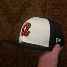 NEW Atlanta Braves Hat NewEra 59FIFTY Fitted Cap Size 7 3/4 GUARANTEED AUTHENTIC