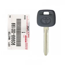 OEM Genuine Toyota Master Black Rubber Headed Blank Key 90999-00199