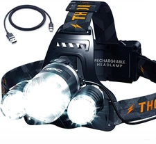 Headlamp Rechargeable - Head Lamp to Wear High Lumen - Led Headlamp Flashlight