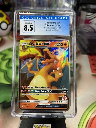 CGC 8.5 2020 Charizard GX Battle Academy Holo Card #60 Charizard Deck