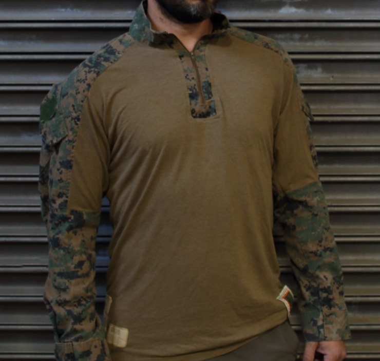 USMC Woodland MARPAT FROG Combat Shirt top | eBay