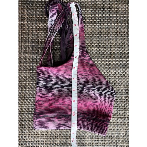 Champion Pink Black Sports Bra Womens Size Medium Padded Athletic Pink Bra - Picture 8 of 8