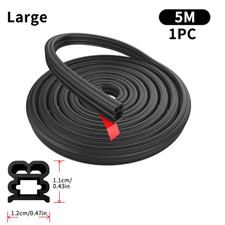 Car Door Edge Protector Strip 5M Rubber Seal Guard Anti Scratch Universal Trim