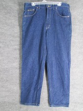 Lee Jeans Men's 38x30 Blue Denim Straight Leg 100 Cotton Union USA 90's