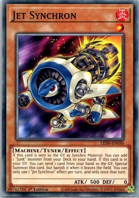 Jet Synchron LED6-EN030 Common Legendary Duelists: Magical Hero NM