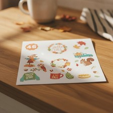 Fall Temporary Tattoos for Kids - 32 Glitter styles  Birthday Party Supplies...