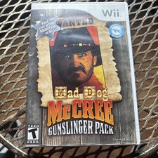 Mad Dog McCree: Gunslinger Pack (Nintendo Wii, 2009) With Manual, Works Great