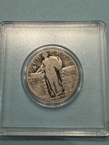 1927 Standing Liberty Silver Quarter AU ~ Old US Coin