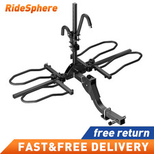 2 Hitch Mount Bike Rack 160lbs Foldable Bicycle Carrier For Suv Truck Car