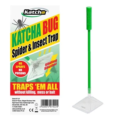 Katcha Bug - Twin pack - Trap spiders and insects humanely at arms length