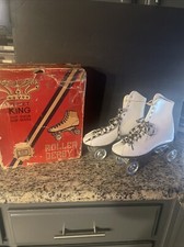 VTG STREET KING shoe Skates -size 5 W/box-white S4