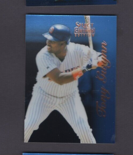 1996 PINNACLE SELECT CERTIFIED BLUE PARALLEL #21 TONY GWYNN PADRES MINT SP 1/180