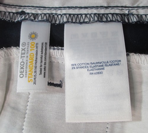 LANDS END Navy School Uniform Plain Front Stain Resistant Pants Girls 10 NEW - Picture 5 of 6