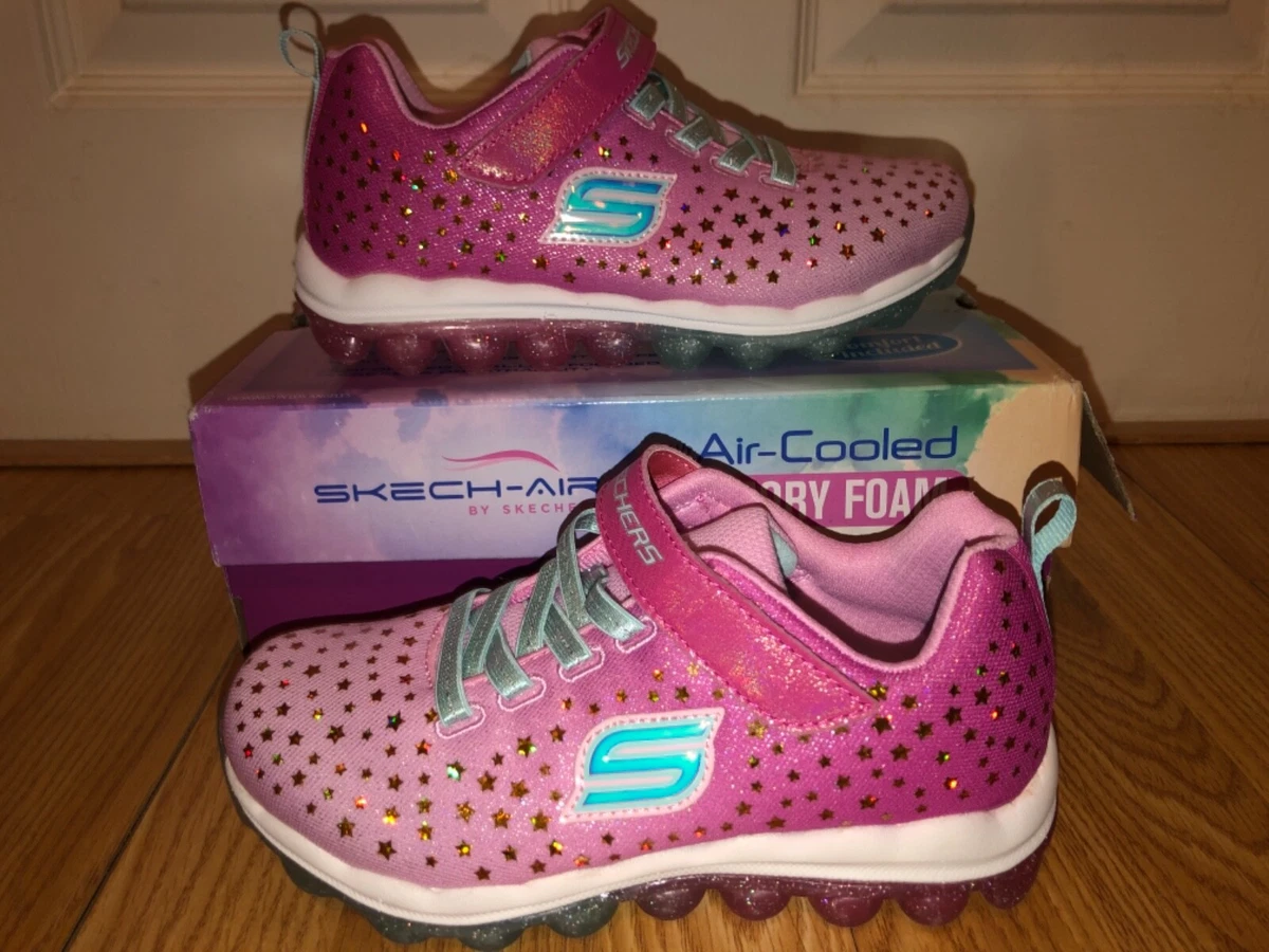 NEW Skechers Skech Air Star Jumper 80144L Youth Girl s Size 1 pink