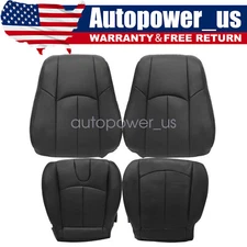 For 2008-2013 Infiniti G37 Driver / Passenger Perforated Leather Cover Black