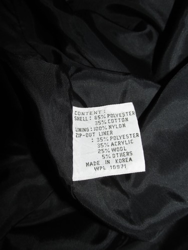 BRAE FAIR Vintage Black Equine English Weather Riding Coat Women's SMALL RWS - Picture 11 of 11