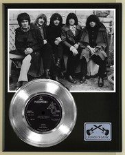 Deep Purple "Hush" Silver Record Display Wood Plaque