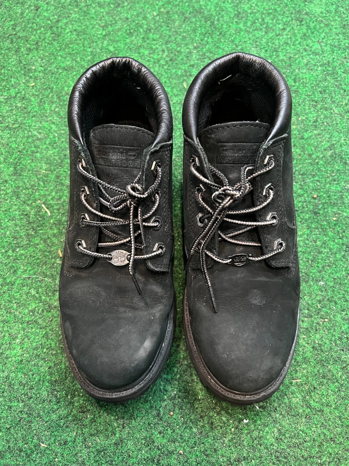 Stivali donna Timberland Nellie impermeabili chukka neri in pelle stringati taglia 5M