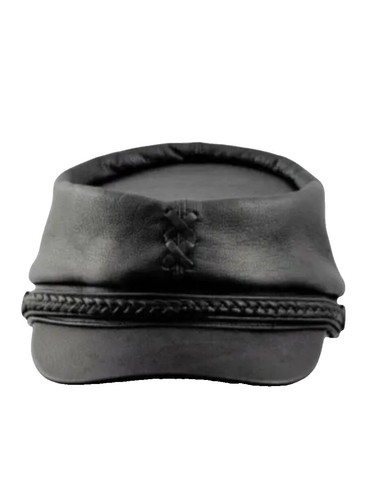 New Supreme Wool Camp Cap FW25 Black Leather Strap | eBay
